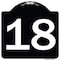 Signmission Designer Series Sign-Sign W/ Number Heavy-Gauge Aluminum Sign, 18" x 18", BW-1818-22904 A-DES-BW-1818-22904 - alternate 1